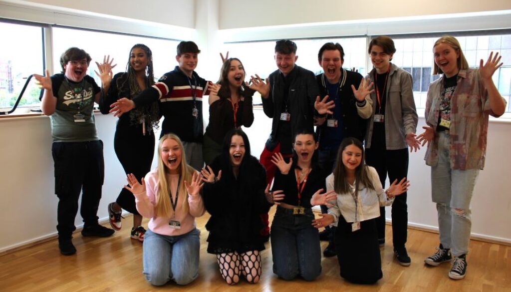 L-R Standing: Leon Meredith-Dykes, Ayah Edries, Oliver Livsey, Keira Parker, Daniall Leese, Henry Hawkins, Lewis McArdle and Scarlett Burgess. Kneeling: Honey Finley, Angelina Duncan, Emily Durber and Molly Childs.