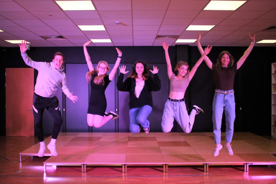 Left to right - Sam Harrison, Jasmine Eccles, Kiera Kowalkowski, Amy Sproston and Niamh Lowell